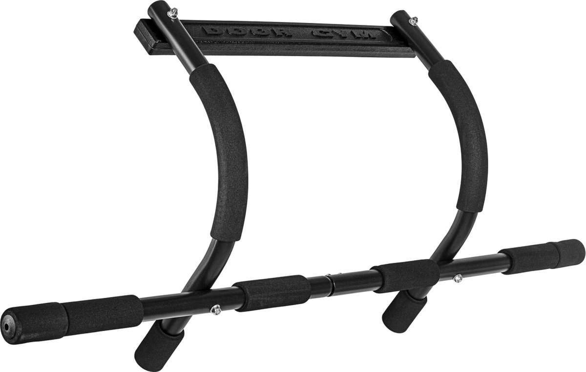 Optrekstang - Pull up bar - Optrekstang fitness - Optrekstang deur - Optrekstangen - Fitness - Tot 100 kg - 94 x 35 x 24 cm - Zwart