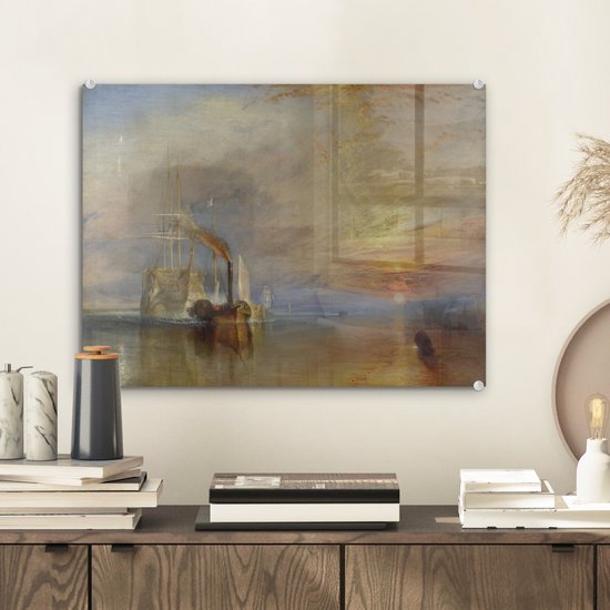 Peinture sur Verre - The Fighting Temeraire - Peinture de Joseph Mallard William Turner - 40x30 cm - Peintures sur Verre Peintures - Photo sur Glas