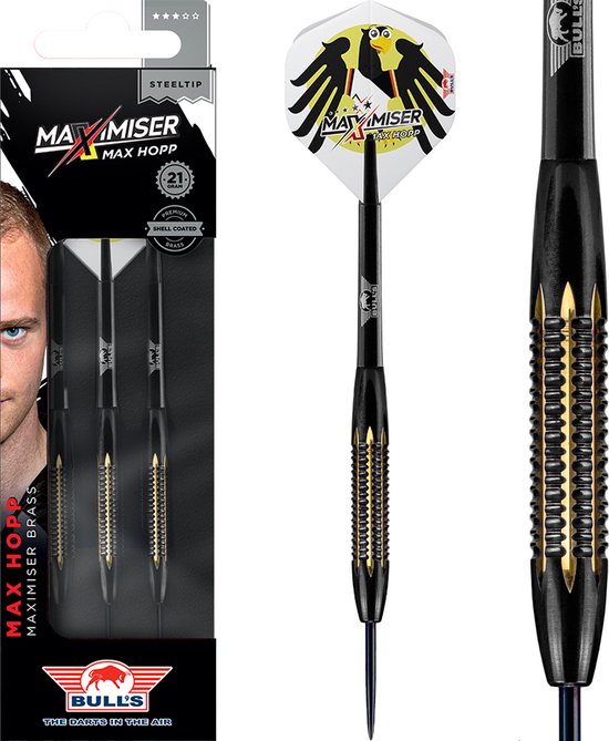 Max Hopp Maximiser Brass - Dartpijlen van Bull's — afbeelding 3