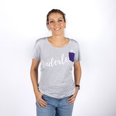 Grijs dames t-shirt RSC anderlecht met sierletters Anderlecht maat XL