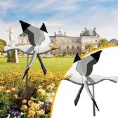 Vogel moulin à vent Jardin décoratif Spinner à vent Accessoires de vêtements pour bébé de Décoration de Jardin moulin à vent