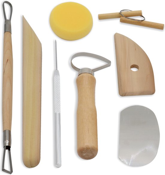 Outils de modelage pour pâte à modeler - Outils d'argile avec mirettes et  spatule en