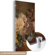 MuchoWow® Glasschilderij 20x40 cm - Schilderij acrylglas - Bloemen - Schilderij van G.J.J Van Os - Foto op glas - Schilderijen