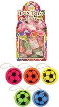 72 Stuks - Jo Jo's - Model Voetballen - In Traktatiebox - Jo jo - Uitdeelcadeautjes - Traktatie voor kinderen - Jongens - Meisjes