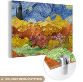 MuchoWow® Glasschilderij 90x60 cm - Schilderij acrylglas - Van Gogh - Oude Meesters - Schilderij - Foto op glas - Schilderijen