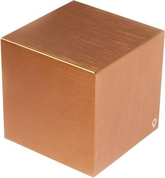 bol.com | QAZQA Cube - Wandlamp - 1 lichts - mm - koper