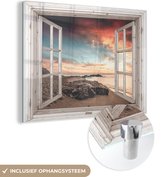 Peinture sur Verre - Transparent - Plage - Mer - 40x30 cm - Peintures sur Verre Peintures - Photo sur Glas