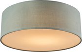 QAZQA drum led - Moderne LED Plafondlamp - 1 lichts - H 125 mm - Groen - Woonkamer | Slaapkamer | Keuken