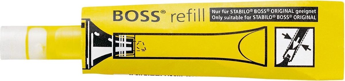 STABILO BOSS ORIGINAL - Refill - Geel - per stuk