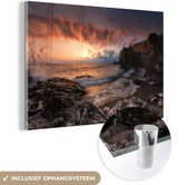 Peinture sur Verre - Coucher de Soleil - Plage - Ciel - 180x120 cm - Peintures sur Verre Peintures - Photo sur Glas