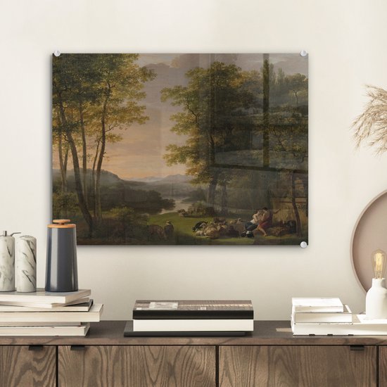 Paysage arcadien - Peinture de Jan Willem Pieneman Plexiglass 40x30 cm - petit - Tirage photo sur Glas (décoration murale en plexiglas)