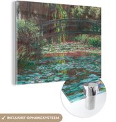 MuchoWow® Peinture sur verre 160x120 cm - Peinture sur verre acrylique - Étang aux Water - Peinture de Claude Monet - Photo sur verre - Peintures
