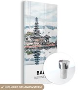 MuchoWow® Glasschilderij 20x40 cm - Schilderij acrylglas - Bali - Indonesië - Water - Foto op glas - Schilderijen