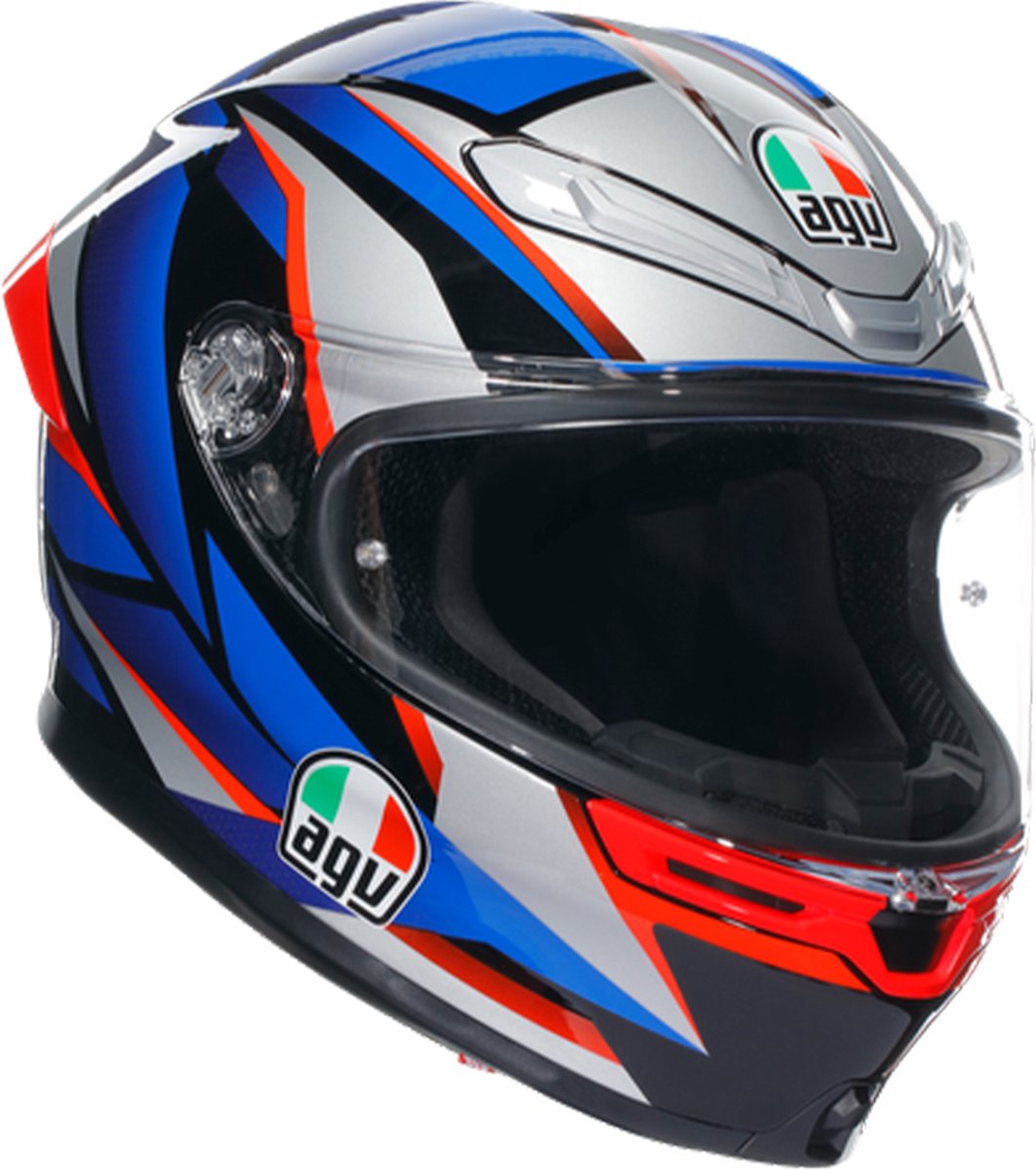 Agv K6 S E2206 Mplk Slashcut Black Blue Red 015 2XL - Maat 2XL - Helm