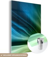 Peinture sur Verre - Aurores Boréales - Vert - Motifs - 30x40 cm - Peintures sur Verre Peintures - Photo sur Glas