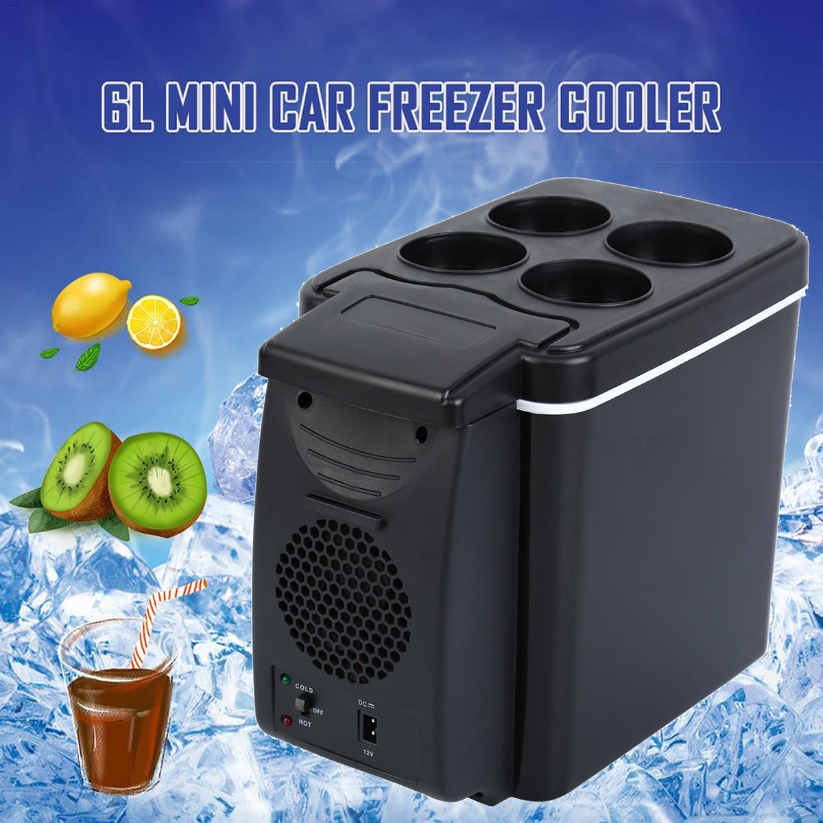 koelkast Samger 12V - Glacière Voiture - Mini Frigo - Mini Bar - 6L -... |  bol