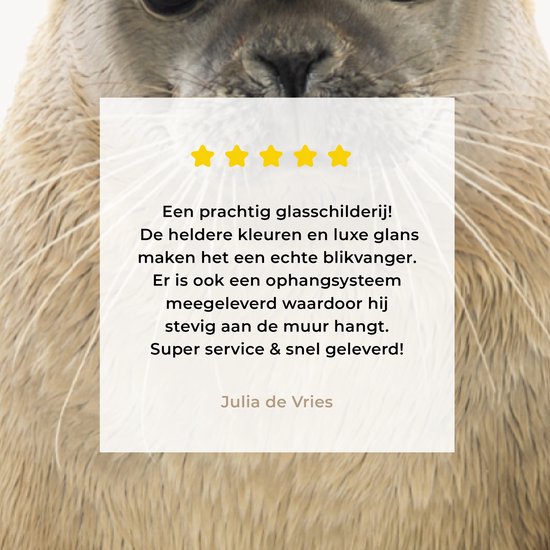 Peinture sur Verre - Chambre de bébé - Sceau - Chambre - Salon - 80x40 cm - Peintures sur Verre Peintures - Photo sur Glas