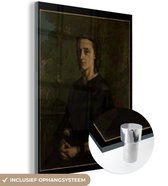 MuchoWow® Glasschilderij 60x80 cm - Schilderij acrylglas - Madame de Brayer - Schilderij van Gustave Courbet - Foto op glas - Schilderijen