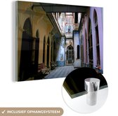 Rue colorée dans le vieux quartier d'Ahmedabad en Inde Plexiglas 180x120 cm - Tirage photo sur verre (décoration murale en plexiglas) XXL / Grand format!