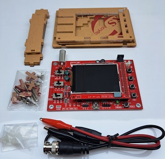 Digitale Oscilloscoopkit 6KH In Zakformaat 2,4 Inch TFT 1Msps Met Sonde Gemonteerde Versie