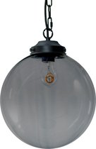 Metz Smoke Glazen Design Hanglamp - ⌀30x32cm - Zwart