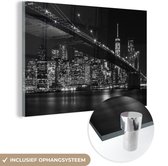 Peinture sur Verre - New York - Brooklyn - Bridge - 60x40 cm - Peintures sur Verre Peintures - Photo sur Glas