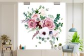 Behang - Fotobehang Bloemen - Rozen - Anemoon - Breedte 260 cm x hoogte 260 cm