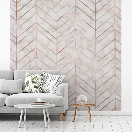 Papier peint - Papiers Papier peint photo Motifs - Luxe - Marbre - Largeur 300 cm x Hauteur 300 cm