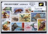 Dinosaurussen / Prehistorische dieren – Luxe Postzegel pakket (A6 formaat) : collectie van 100 verschillende postzegels van dinosaurussen. Cadeau ! Het product is te verzenden als