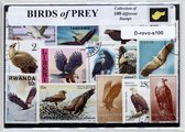 Roofvogels – Luxe postzegel pakket (A6 formaat) - collectie van 100 verschillende postzegels van roofvogels – kan als ansichtkaart in een A6 envelop. Authentiek cadeau - kado - kaa