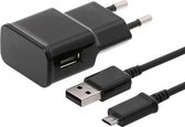 USB stekker – 2A stekker – USB adapter – 1 meter Micro USB kabel - oplader Nokia : 1 Plus - 1.3  - 1.4 - 2.1 - 2.2 - 2.3 - 2.4 - 3.1 - 3.2 - 4.2 5.1 - zwart