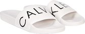 Calvin Klein Slippers - Maat 42 - Mannen - Wit - Zwart