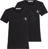 Calvin Klein Monogram T-shirt - Vrouwen - Zwart