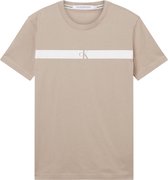 Calvin Klein Horizontal CK T-shirt - Mannen - Beige