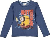 Minions Longsleeve | Model "Not Impressed" | Blauw | 104 cm | 4 jaar | 100% Katoen