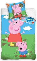 Dekbedovertrek Peppa Pig buitenleven 140x200 2 delig