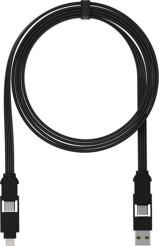paneel deze Strikt inCharge X Max l Alles in één kabel voor o.a. iPhone, Android, USB C en  meer - Black | bol.com