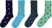 Binkie Socks Box | 4 paar Heren Sokken |Tropische Tempraturen Sokken | Maat 43-46