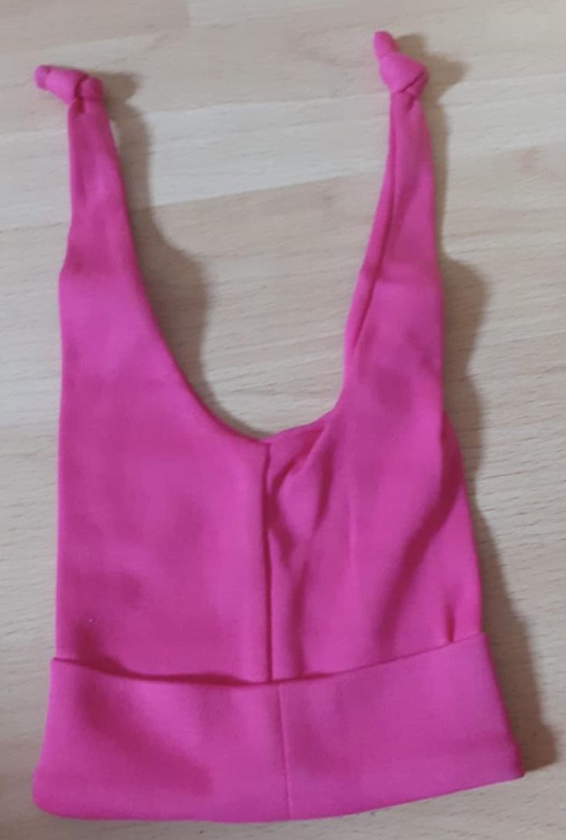 Goedkoopste Funnies-Babymutsje-Fuchsia-Knoop mutsje-Katoen-Maat 50/56