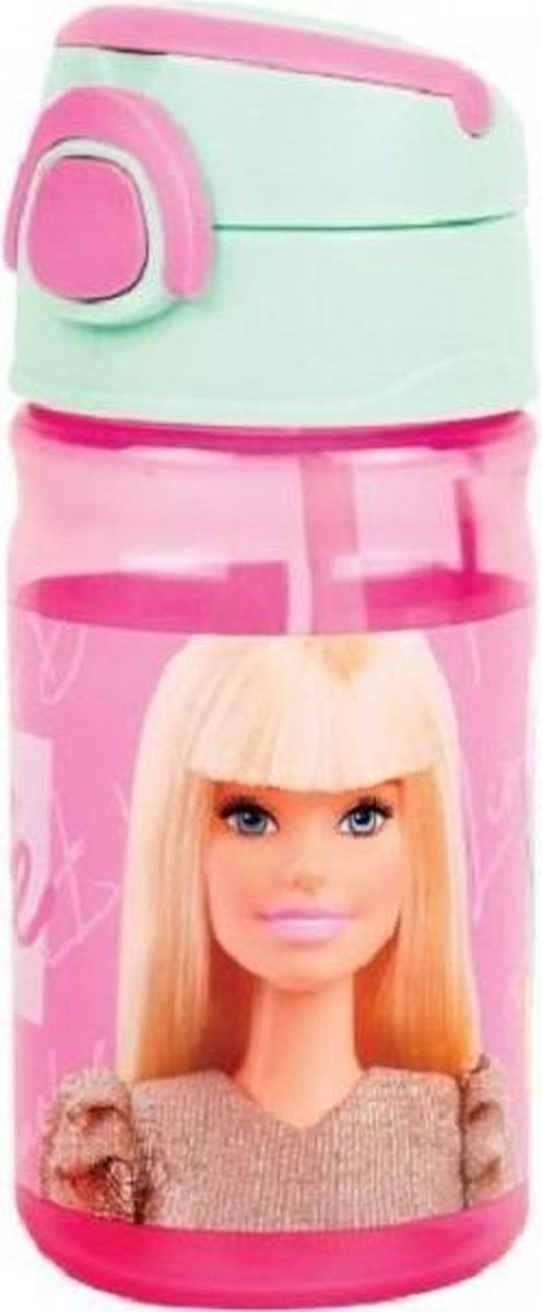 Barbie Gourde Poupée Filles 350 Ml Rose/Vert Menthe