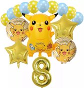 Pokemon Pikachu Ballon16 Stks/set   Verjaardagsfeestje Decoratie Set Cartoon Dier Pocket Elf Aluminium Folie Ballon Verjaardag Geschenken