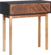 Sidetable 70x30x75 cm massief acaciahout en MDF