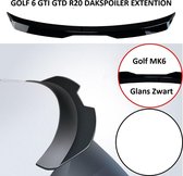 Vw Golf 6 GTI GTD R20 Dakspoiler Extention Lip Styling Dak Spoiler Hoogglans Zwart