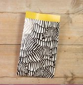 Cadeau-zakjes met zebra print, 12 x 19 cm, 20 stuks