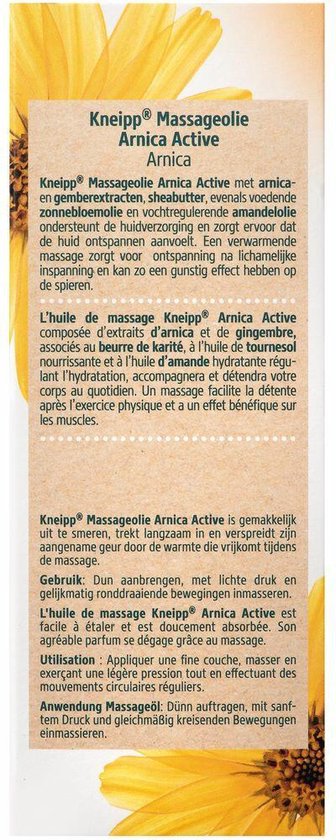 Kneipp Arnica Active - Massageolie - Spieren en gewrichten - 1 st - 100 ml - Kneipp