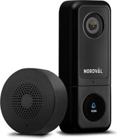Sonnette vidéo intelligente Nordväl SH105 avec caméra 2K + WiFi + carte SD de 64 Go
