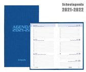 Brepols agenda - Schoolperiode 2021-2022 - Rainbow - Blauw - 9 x 16 cm