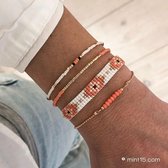 Armbandenset "Lucky Coral" - Mint15 - Goud
