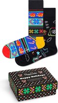 Happy Socks XHOH02-9300 2-Pack Ho Ho Ho Socks Gift Set - Taille 36-40