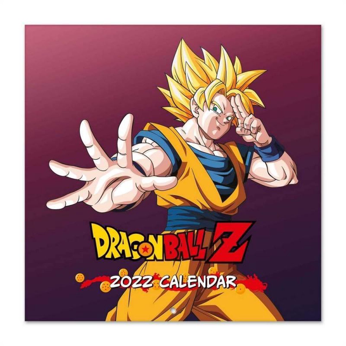 Dragon Ball Z kalender 2022 - Manga - anime - Japans - Son Goku - formaat 30x30 cm